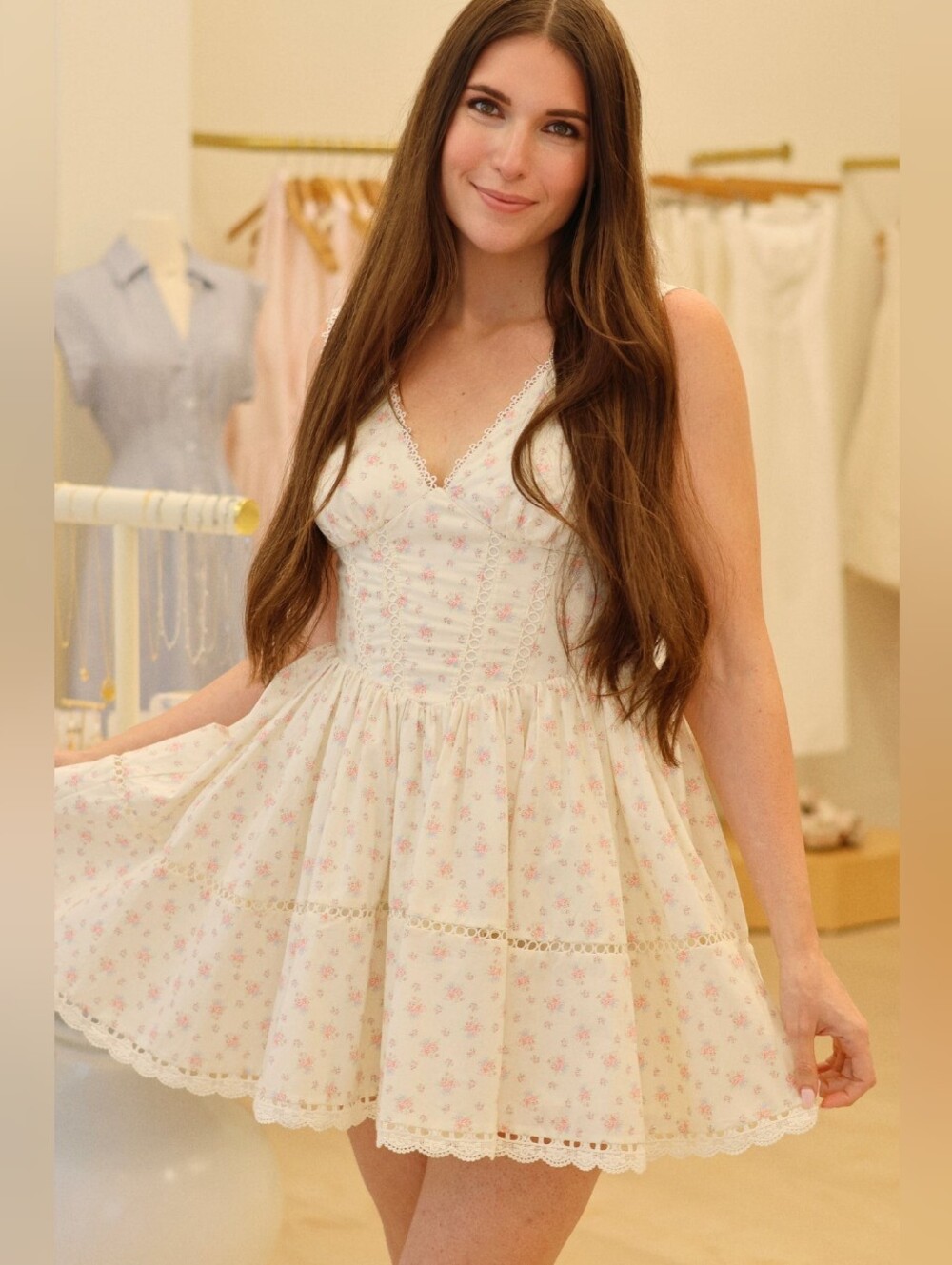 BNWT Mable Nicoletta Cotton Mini Dress